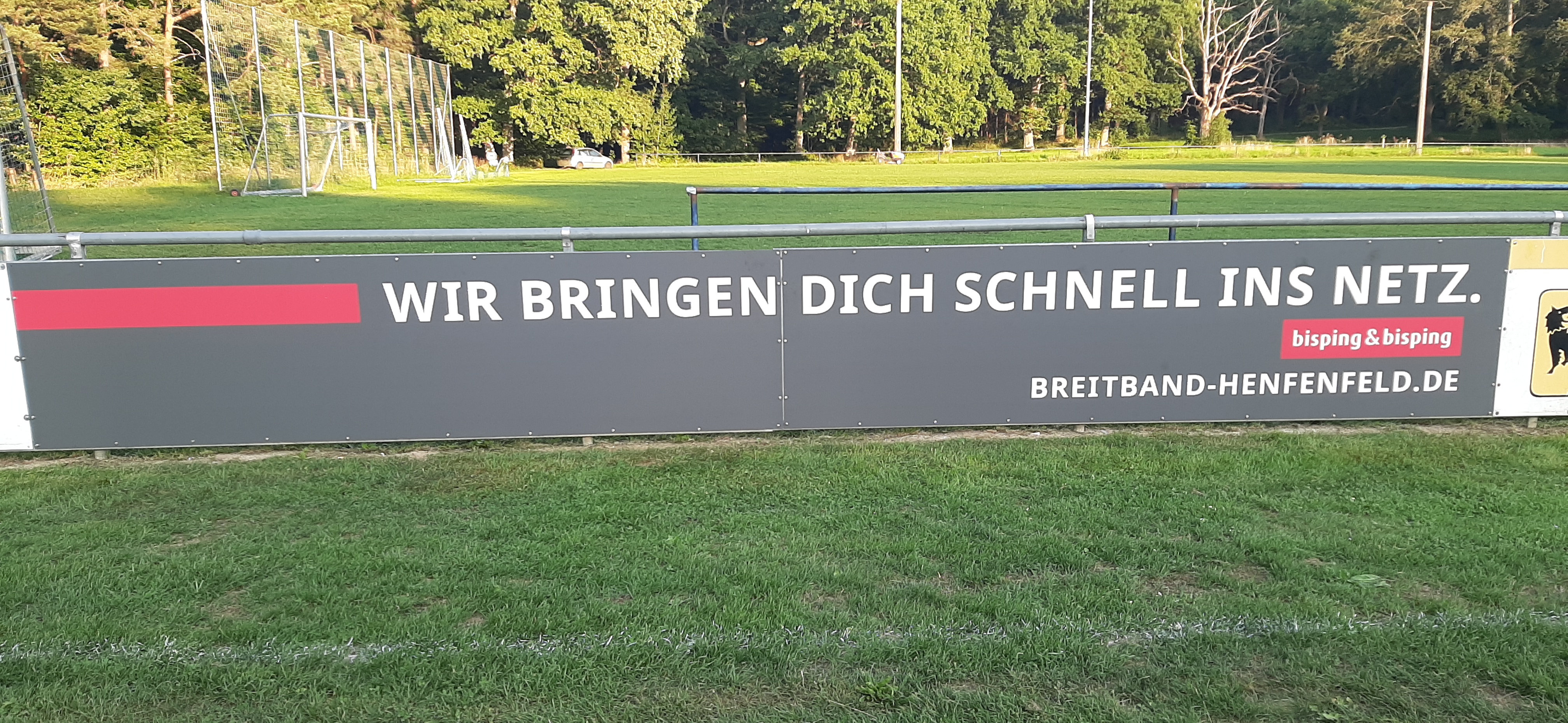bandenwerbung beim SV 1946 Henfenfeld